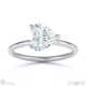 lab grown diamond heart cut solitaire engagement ring white gold with 18k white gold metal and heart shape diamond