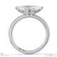 lab grown diamond east west marquise cut side stones engagement ring white gold with 9k white gold metal and marquise shape diamond