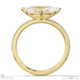 lab grown diamond east west marquise cut side stones engagement ring yellow gold with 9k yellow gold metal and marquise shape diamond