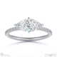 lab grown diamond east west marquise cut side stones engagement ring white gold with 9k white gold metal and marquise shape diamond