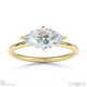 lab grown diamond east west marquise cut solitaire engagement ring yellow gold with 18k yellow gold metal and marquise shape diamond
