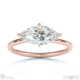 natural diamond marquise cut solitaire engagement ring rose gold with 18k rose gold metal and marquise shape diamond