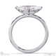 lab grown diamond marquise cut east to west setting solitaire engagement ring white gold with 9k white gold metal and marquise shape diamond