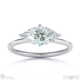 lab grown diamond marquise cut east to west setting solitaire engagement ring white gold with 9k white gold metal and marquise shape diamond