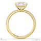 natural diamond radiant cut east to west setting pave engagement ring yellow gold with 9k yellow gold metal and radiant shape diamond