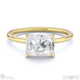 natural diamond radiant cut solitaire engagement ring yellow gold with 9k yellow gold metal and radiant shape diamond