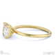 natural diamond radiant cut solitaire engagement ring yellow gold with 9k yellow gold metal and radiant shape diamond