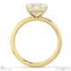 natural diamond radiant cut solitaire engagement ring yellow gold with 9k yellow gold metal and radiant shape diamond