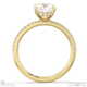 natural diamond cushion cut hidden halo side stones engagement ring yellow gold with 9k yellow gold metal and cushion shape diamond