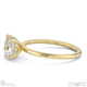natural diamond cushion cut hidden halo engagement ring yellow gold with 9k yellow gold metal and cushion shape diamond