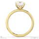 natural diamond cushion cut hidden halo engagement ring yellow gold with 9k yellow gold metal and cushion shape diamond