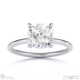 lab grown diamond cushion cut hidden halo engagement ring white gold with 9k white gold metal and cushion shape diamond