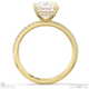 natural diamond princess cut hidden halo side stones engagement ring yellow gold with 18k yellow gold metal and princess shape diamond