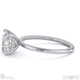 natural diamond princess cut hidden halo engagement ring white gold with 18k white gold metal and princess shape diamond
