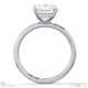 natural diamond princess cut hidden halo engagement ring white gold with 18k white gold metal and princess shape diamond