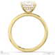 natural diamond princess cut hidden halo engagement ring yellow gold with 9k yellow gold metal and princess shape diamond