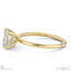 natural diamond asscher cut hidden halo engagement ring yellow gold with 18k yellow gold metal and asscher shape diamond