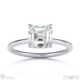 lab grown diamond oval cut hidden halo engagement ring white gold with 9k white gold metal and oval shape diamond