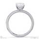 natural diamond emerald cut hidden halo side stones engagement ring white gold with 18k white gold metal and emerald shape diamond