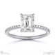 natural diamond oval cut hidden halo side stones engagement ring rose gold with 18k rose gold metal and oval shape diamond