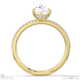 lab grown diamond pear cut hidden halo side stones engagement ring yellow gold with 18k yellow gold metal and pear shape diamond