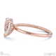 natural diamond pear cut hidden halo engagement ring rose gold with 18k rose gold metal and pear shape diamond