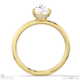 natural diamond pear hidden halo solitare engagement ring yellow gold with 18k yellow gold metal and pear shape diamond