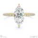 natural diamond marquise cut hidden halo sidestones engagement ring yellow gold with 9k yellow gold metal and marquise shape diamond