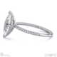 natural diamond marquise cut hidden halo side stones engagement ring platinum with platinum metal and marquise shape diamond