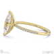 natural diamond marquise cut hidden halo sidestones engagement ring yellow gold with 9k yellow gold metal and marquise shape diamond