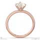 natural diamond marquise cut hidden halo sidestones engagement ring rose gold with 18k rose gold metal and marquise shape diamond