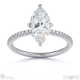 natural diamond marquise cut hidden halo side stones engagement ring platinum with platinum metal and marquise shape diamond