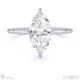 lab grown diamond marquise cut hidden halo engagement ring white gold with 9k white gold metal and marquise shape diamond