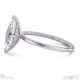 lab grown diamond marquise cut hidden halo engagement ring white gold with 9k white gold metal and marquise shape diamond