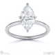lab grown diamond marquise cut hidden halo engagement ring white gold with 9k white gold metal and marquise shape diamond