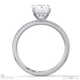 lab grown diamond radiant cut hidden halo sidestones engagement ring white gold with 9k white gold metal and radiant shape diamond