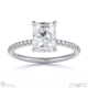 lab grown diamond round cut hidden halo side stones engagement ring white gold with 9k white gold metal and round shape diamond