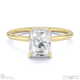 natural diamond radiant cut hidden halo engagement ring yellow gold with 9k yellow gold metal and radiant shape diamond