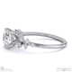 Lab Grown Diamond Emerald Stardust Engagement Ring White Gold