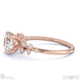 natural diamond round round stardust engagement ring rose gold with 18k rose gold metal and round shape diamond