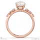 natural diamond round round stardust engagement ring rose gold with 18k rose gold metal and round shape diamond