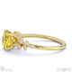 stardust yellow lab grown diamond celestial round engagement ring yellow gold with 9k yellow gold metal and round shape diamond