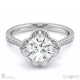 halo natural diamond engagement ring white gold with 8 marquise small natural diamonds with 9k white gold metal and round shape diamond