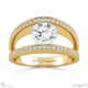 split band natural diamond engagement ring yellow gold with 9k yellow gold metal and round shape diamond