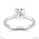 four-claw leaf shape lab grown diamond engagement ring white gold with 9k white gold metal and round shape diamond