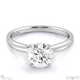 twisted cross four claw natural diamond engagement ring platinum split setting with platinum metal and round shape diamond