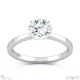 4 Claw Natural Diamond Engagement Ring White Gold