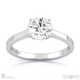 4 claw solitaire natural diamond engagement ring platinum with platinum metal and round shape diamond