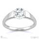 solitaire tension natural diamond engagement ring platinum with platinum metal and round shape diamond