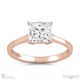 stylish princess lab grown diamond 4 prong solitaire engagement ring rose gold with 9k rose gold metal and princess shape diamond